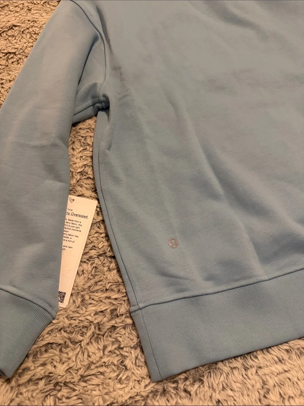 Lululemon French Terry Oversized Crew - Seafoam